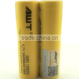 AWT Yellow 18650 2600mah 40A Subox Mini Vape Mod Box Mod Awt 18650 High Drain for Best Vape Mod Philippine thumbnail-3
