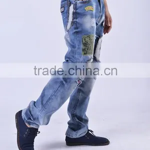 High Quality New Fashion Designer Jeans Men Distrressed Casual Denim Mens Jeans thumbnail-4