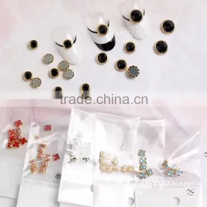 8 Colors Square Nail Art Pearl With Metal Edge Diy Nail Art Decoration ZX:SP528 thumbnail-2