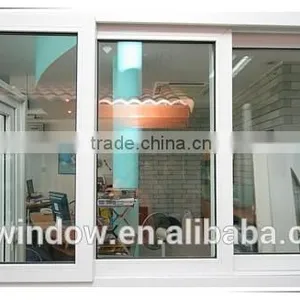 Lastest Plastic Frame and Double Glass Sliding Style Pvc Windows thumbnail-1