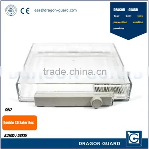 Hot Sale Double Frequency 8.2MHz/58KHz Retail Security CD Keeper Case Anti-theft EAS CD Safer Box thumbnail-5