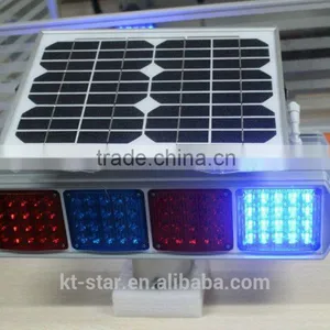 Super Bright Kutuo Two-sided 12 Volt Led Solar Powered Warning Flashing Light thumbnail-3