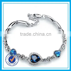Cheap Price Heart Shaped Bracelet Pink Rhinestone Healthy Bracelet thumbnail-2