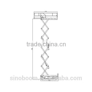 Hot Sales 12m Hydraulic Mobile Self Propelled Scissor Lift thumbnail-3