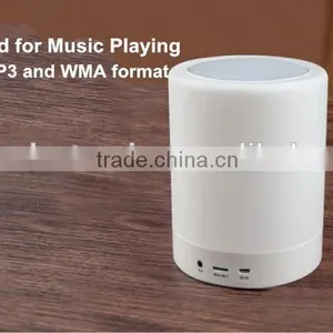 Unique Home Decoration Led Lamp Speaker Bluetooth With 3 Level Brightness Touch Control Design and Retail Box Package thumbnail-6