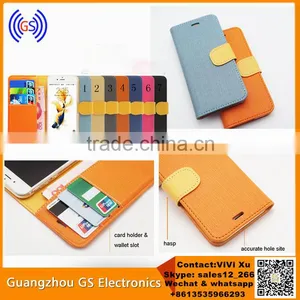 Card Holder+Wallet Plain Colorful Leather Flip Case For Huawei Ascend G700 thumbnail-1