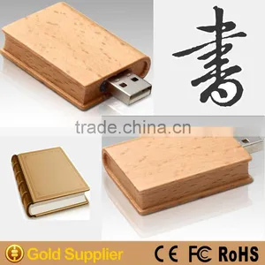 2015 Popular New Wooden Book Shaped Usb Flash Drive thumbnail-1