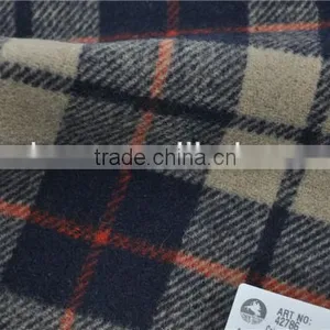 Wholesale Super Fine Double Face Woolen Wool Plaid Fabric for Winter Coats thumbnail-6