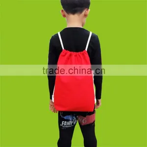Wholesale Cotton Children Bag Drawstring School Backpack thumbnail-1