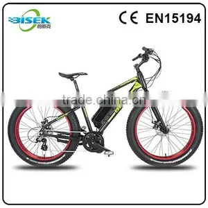 26inch Electric Beach Cruiser Bicycle Boys Fat Tire Snow Bicycle thumbnail-1