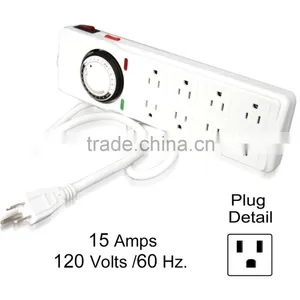 Honest Supplier SINOWELL 8 Outlet Power Strip Timer Plug thumbnail-1