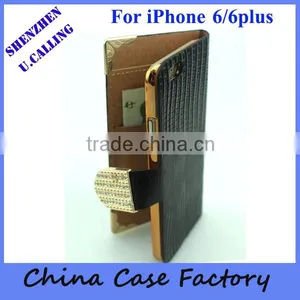 High Quality Crocodile Pattern Flip Leather Case With Card Slots For IPhone 6s thumbnail-3