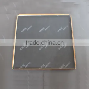 Wood Grain Suspended Aluminum Ceiling Open Frame Ceiling Perforated Clip In Ceiling Tile thumbnail-5