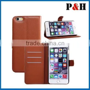 Flip Wallet Smartphone Leather Case for IPhone 6 Plus thumbnail-1