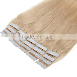 20 Inch Color 613 Light Blonde Tape in Human Hair Extensions thumbnail-4