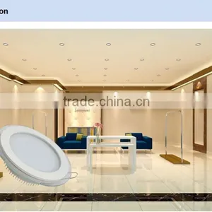 Three Color Changable Round/ Square Led Panel Light for Office Lighting 6w 12w 18w thumbnail-4