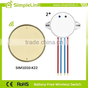Battery-free Wireless 2 Gang Electric Wall Switch for Home thumbnail-5