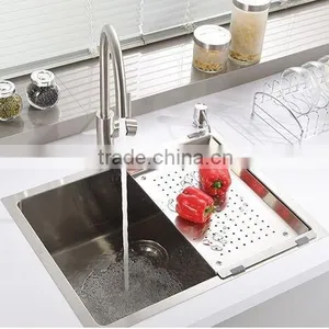 HOUSESTAR HOT SELLING Handmade Kitchen Sink Stainless Steel Rice Colander thumbnail-5
