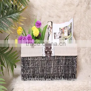 Gift Basket Handmade Paper Rope Basket With Liner thumbnail-3