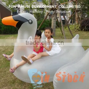 MOQ 50pcs Outdoor Pool Float Inflatable Swan Float for Summer thumbnail-3