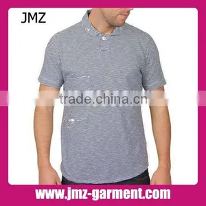 Mens Yarn Dyed Stripe Polo Shirt thumbnail-1