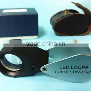 Portable Jewelry Loupe With White LED Light and 10X Magnification thumbnail-1