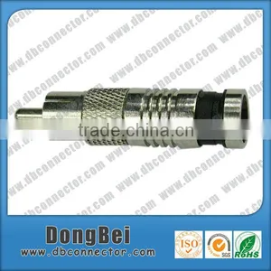 Compression Male Rca Connector,rg59 Rg6 Rca to Coax thumbnail-1