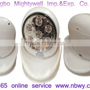 Wireless Motion Sensor 7 LED Safety Light---360 Degree Rotation - Indoor/Outdoor thumbnail-1