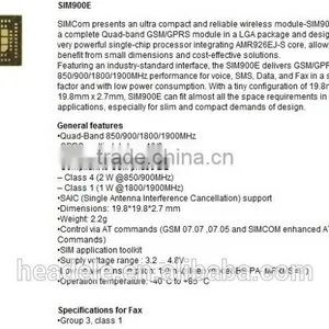 Wirelless Module GSM GPRS Module SIM900E SIMCOM thumbnail-1