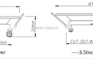 Singapore 9W, 2.5inch or 3.5inch Cover, 110Lm/W Emergency LED Downlight Kit,Samsung LED, Dimming Detachable thumbnail-6