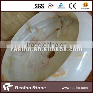 White Natural Stone Sink Bathroom Furnitures With Competitive Price thumbnail-3