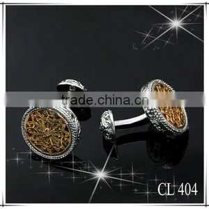 Gold and Rhodium Plated New Designs Hot Selling Fashion Cufflinks thumbnail-1