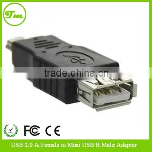USB 2.0 Type A Female To 5Pin Mini B Male Converter Coupler Plug Adapter thumbnail-1