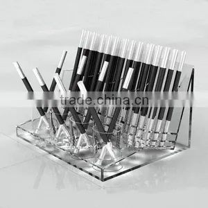 Acrylic Sign Holder Pen Holder With Clock thumbnail-2