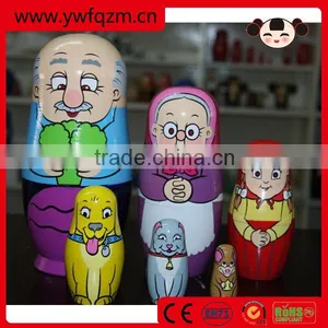 Wooden Diy Toy Nesting Doll Decoration for Home thumbnail-1