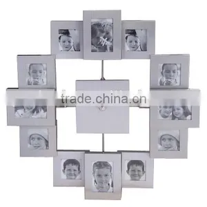 Fashion Wall Clock With 12 Photo Frames 2015 thumbnail-1