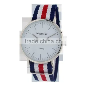 Hot Selling Men's Slim Watch With Nylon Watch Bands thumbnail-5