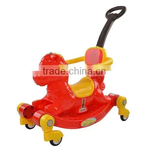 Plastic Children Toy Tricycle With Hobbyhorse Function,wholesale Baby Rocking Horse Swing Car thumbnail-1