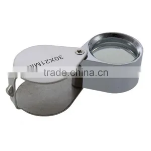 New 30x 21mm Glass Magnifying Magnifier Jeweler Eye Jewelry Loupe Loop Led Light thumbnail-1