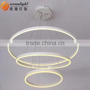 Pendant Chandelier Modern Acrylic Painted Light Four Circles Pendant Lamp OXD9972-4DW thumbnail-2