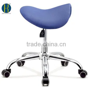 HY1034-2 Quality Hairdressing Chair Backless/ No Back Saddle Bar Stool/ Saddle Stool W/Back thumbnail-2