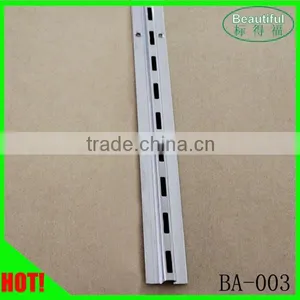 Chrome Plating Single Slot Upright,Wall Display Shelf Channel thumbnail-1