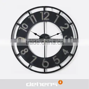 DEHENG European Large Iron Outdoor Wall Clock thumbnail-1