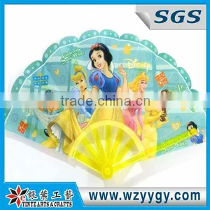 Snow White Printing PVC Hand Fans thumbnail-1