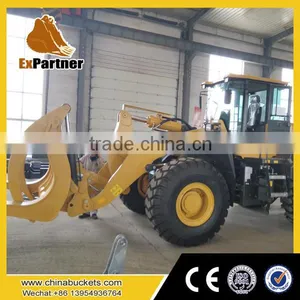Brand New Hydraulic Grapple, Wheel Loader Grapple Forks From .com for SDLG Wheel Loader thumbnail-2