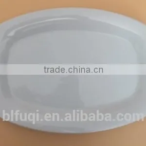 11''cheap Bulk White Rectangle Porcelain Fish Plate Ceramic Dinner Plates & Dishes Stock FQR16015 thumbnail-1