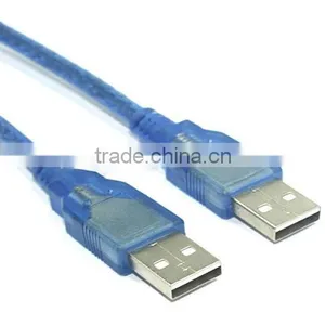 Transparent Blue USB2.0 Cable Male to Male 2m thumbnail-2