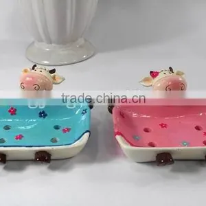the Best Selling Cow Shape Ceramic Plate Welcome Customized Deisgn thumbnail-1