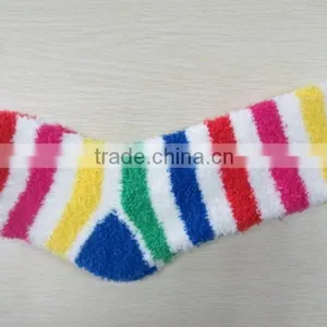Fluffy Stripe Socks thumbnail-5
