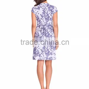 Summer Sexy Two Pieces Maternity Dress With Printing thumbnail-2